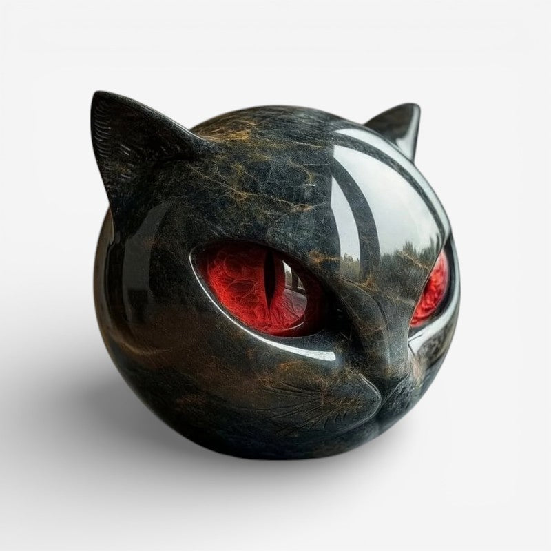 Miniature Resin Cat Decor Sculpture