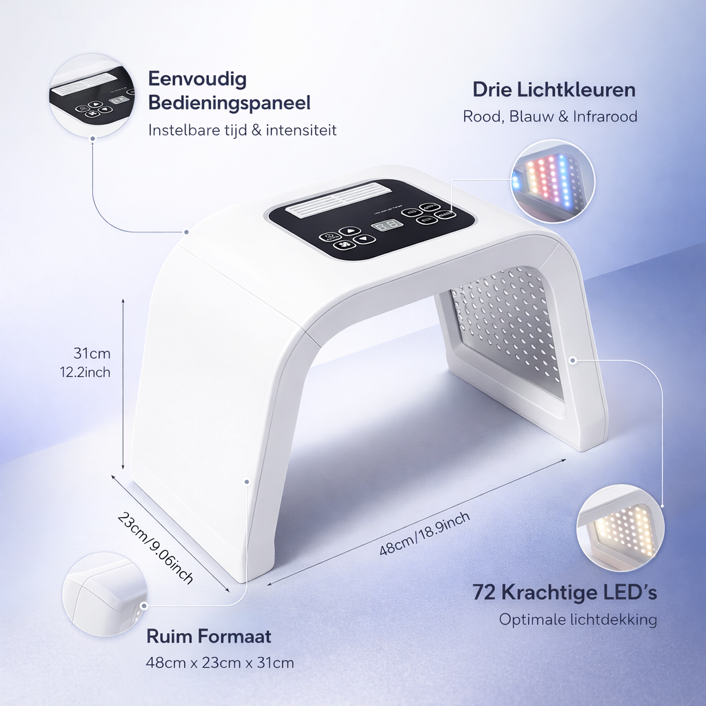 LED Light Therapy Face Mask - Skincare Device