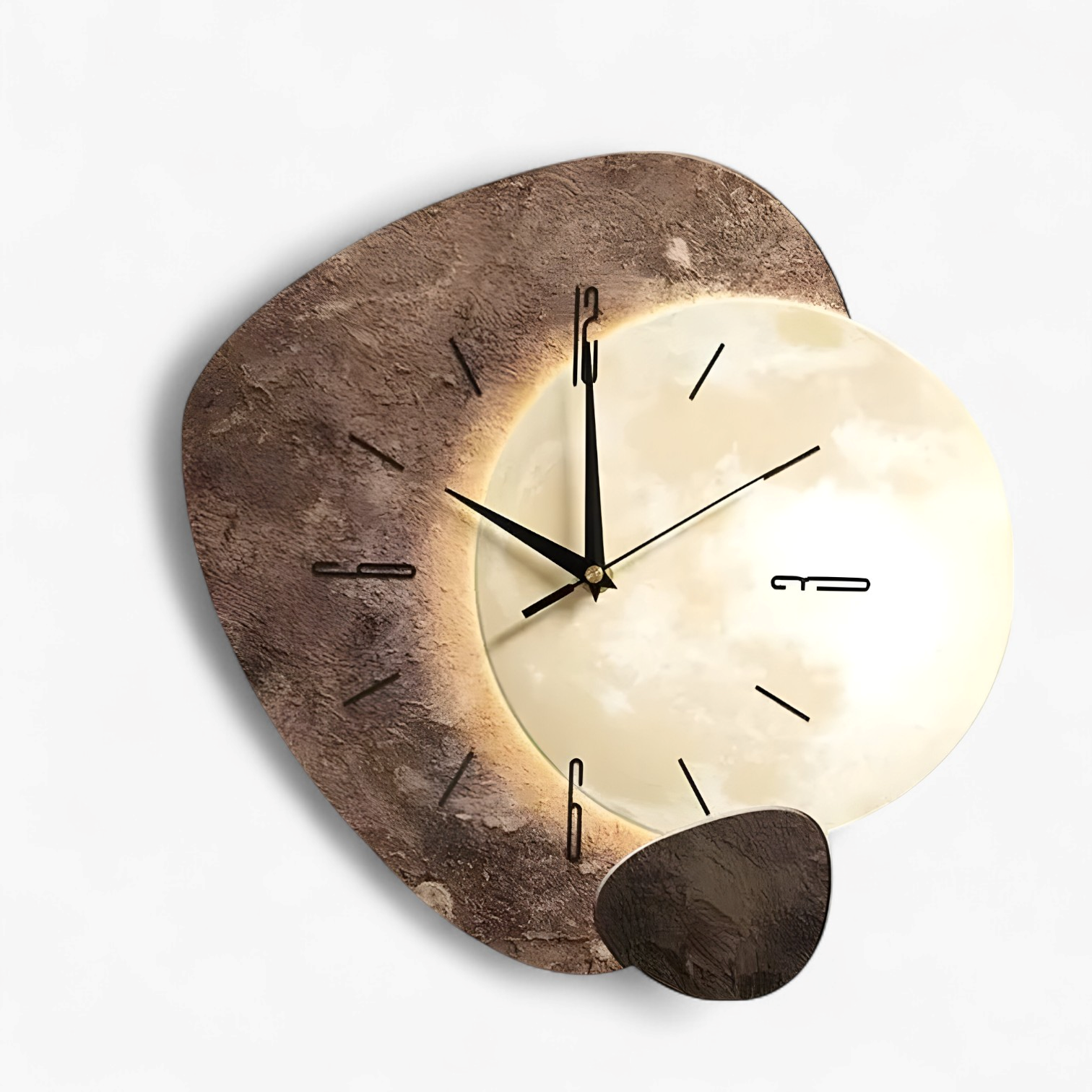 Orologio da Parete Moderno Silenzioso in Bambù Naturale 30cm, Design Minimalista per Soggiorno/Ufficio - Luce brillante (Argi) - accessori per la casa bamboe decorazione per interni illuminazione USB orologio orologio da parete elegante orologio design contemporaneo orologio in bambù orologio minimalista orologio moderno orologio parete orologio silenzioso orologio versatile parete wall clocks - Concept Palermo
