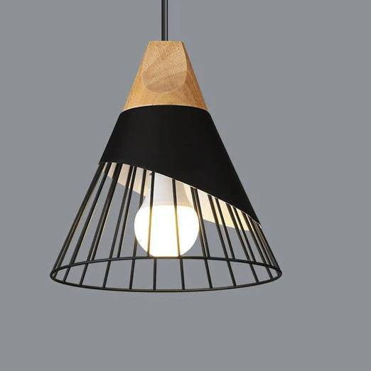 Odelle - Nordic Wood and Metal Pendant Light
