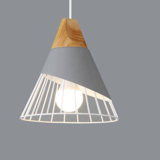 Odelle - Nordic Wood and Metal Pendant Light
