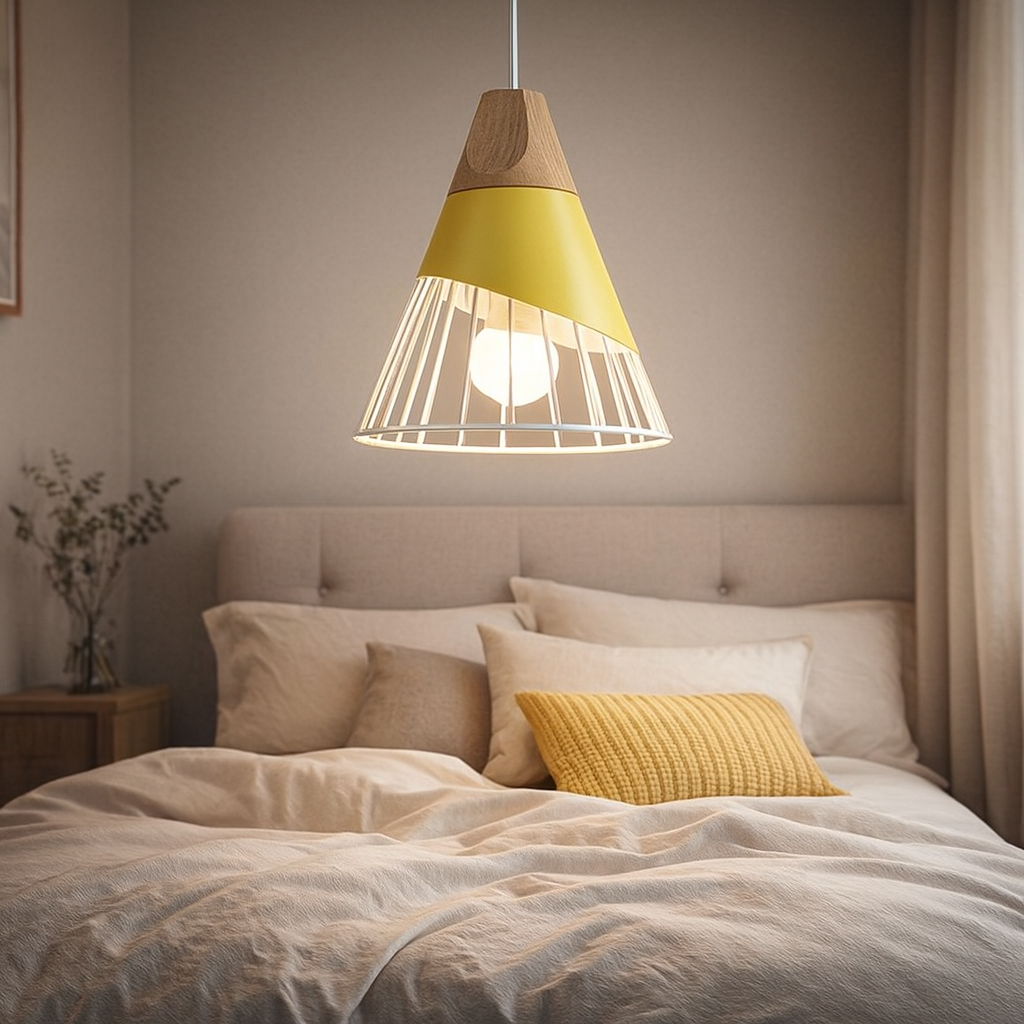 Odelle - Nordic Wood and Metal Pendant Light