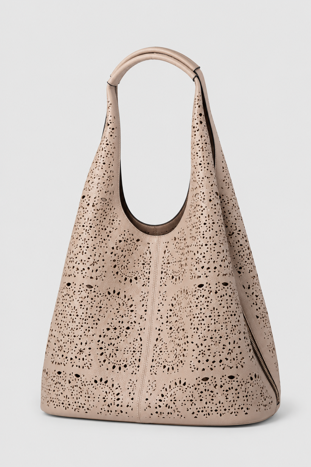 Perforated Medallion Hobo Tote