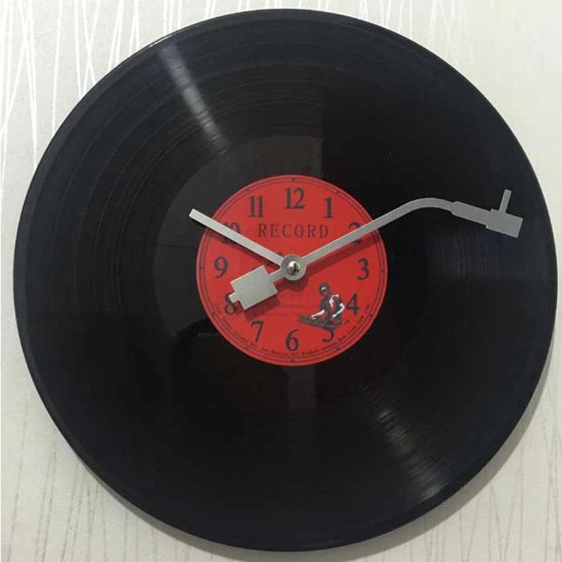 Vinylora Retro Vinyl Record Wall Clock - Silent Mechanism