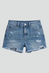 Shorts til kvinder med frynser og slidte detaljer