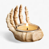 Halloween Skeleton Palm Tree Candle Holder - Spooky Decoration