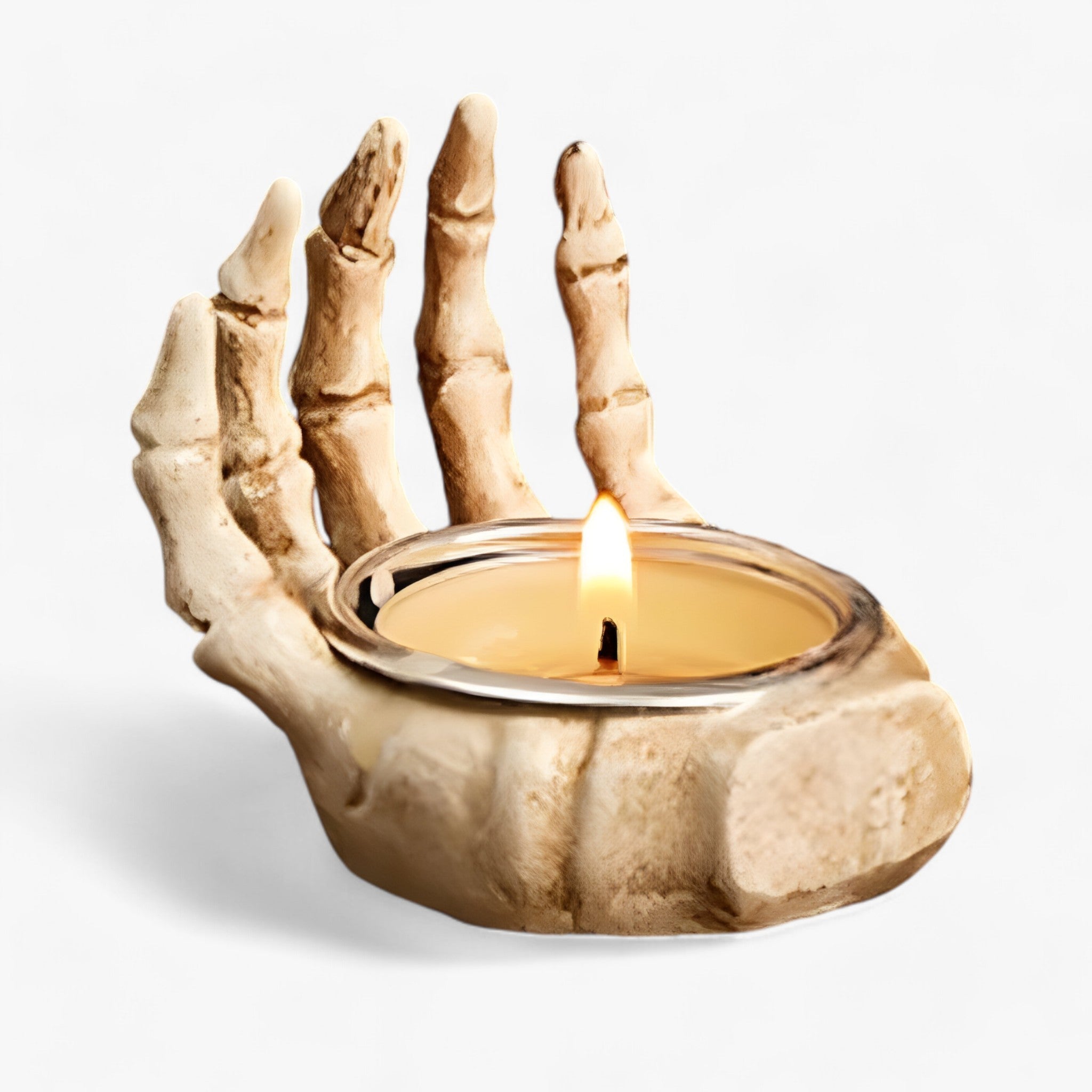 home & garden : Halloween Skelet Palmboom Kaarshouder - Enge Decoratie in Kaarshouder van palmboom van Pantino