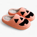 Halloween Pumpkin-shaped Slippers - Warm and Fun Indoor Shoes