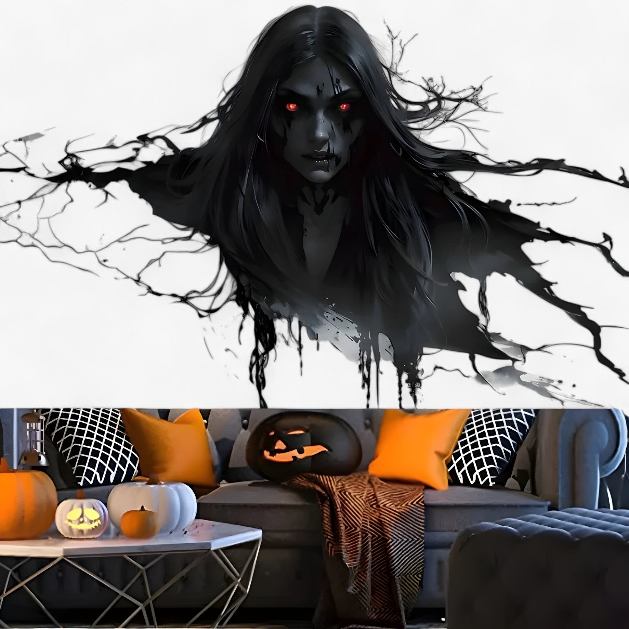 home & garden : Gruwelijke Zombie Achtergrond Stof - Perfect voor Feesten en Foto Accessoires in van Pantino