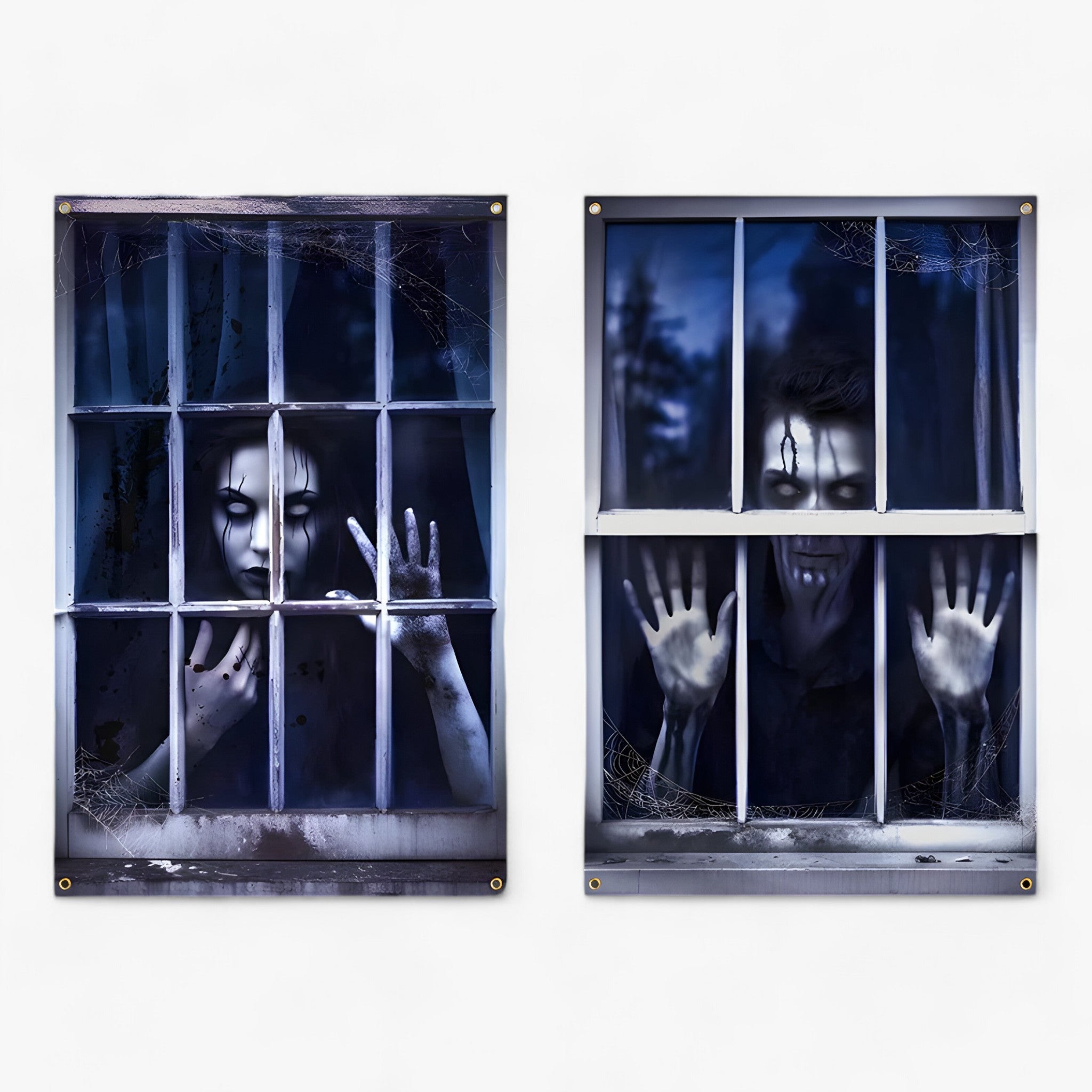 home & garden : Bloeddorstige Black-Out - Halloween Silhouet Raamgordijnen - Spooky Horror Decor in Halloween-01 van Pantino
