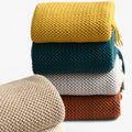 Cozy Knitted Blanket - Soft, Warm and Stylish with Fringes