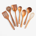 7-piece Wooden Cooking Set - Natural, Sustainable, and Non-Stick