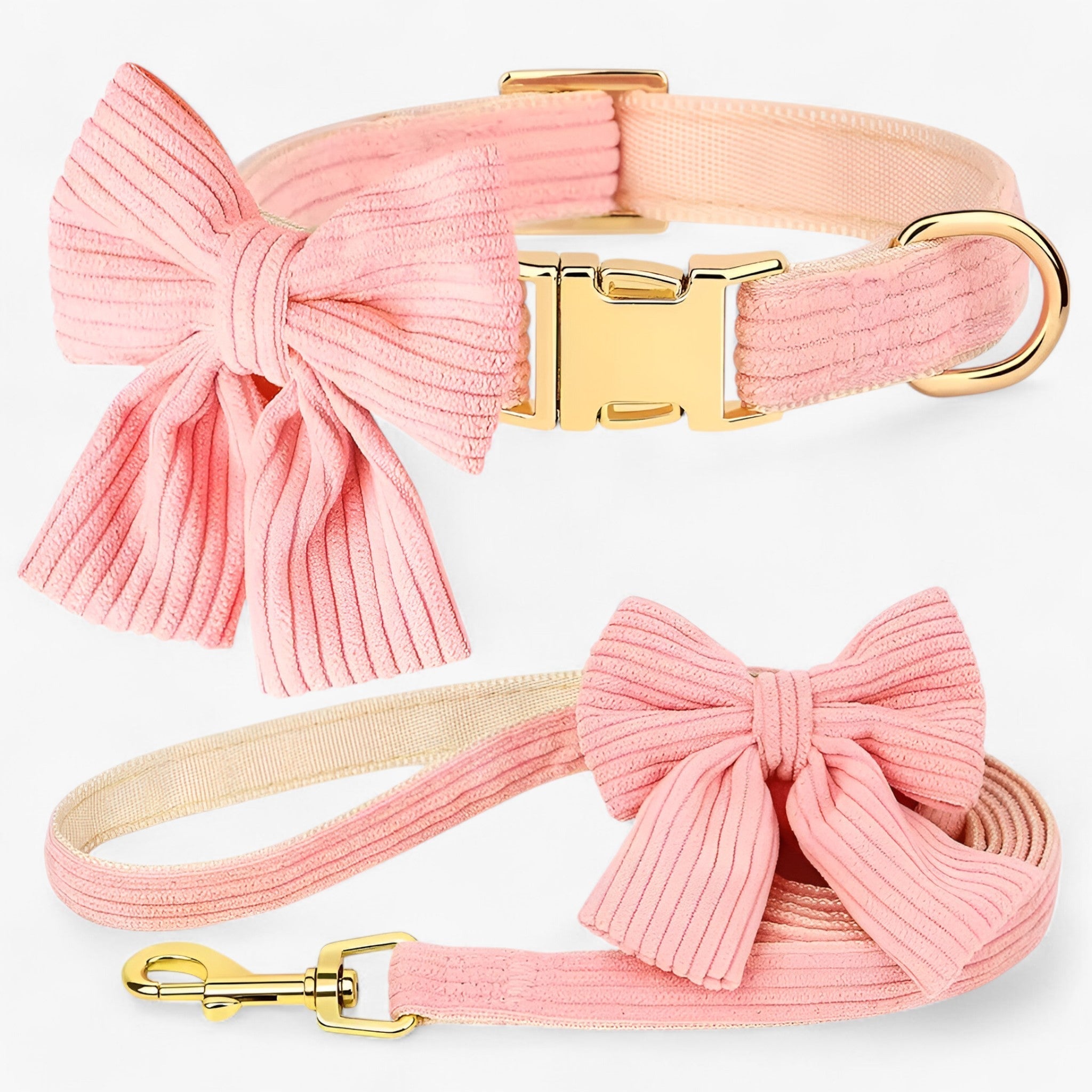Luna | Sød Lyserød Halsbånd og Snor Sæt til Små og Mellemstore Hunde - - other - {{ product_tags }