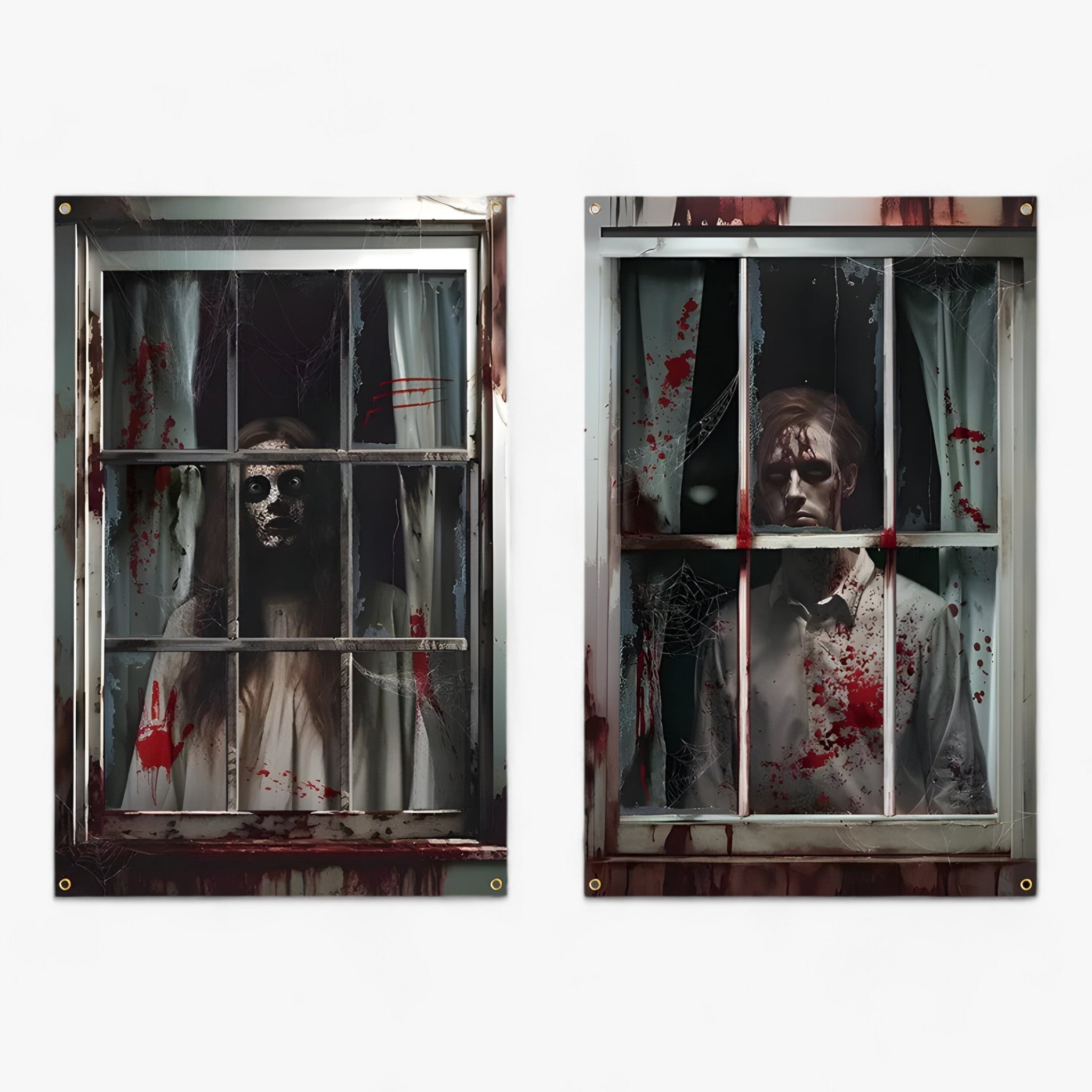 home & garden : Bloeddorstige Black-Out - Halloween Silhouet Raamgordijnen - Spooky Horror Decor in Halloween-03 van Pantino