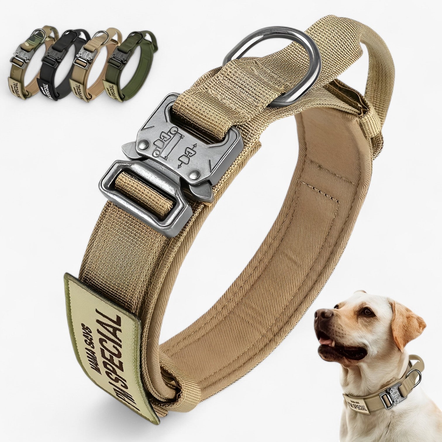 Brodie| Taktisk hundehalsbånd med håndtag til træning - Camouflage Halsbånd - other - {{ product_tags }
