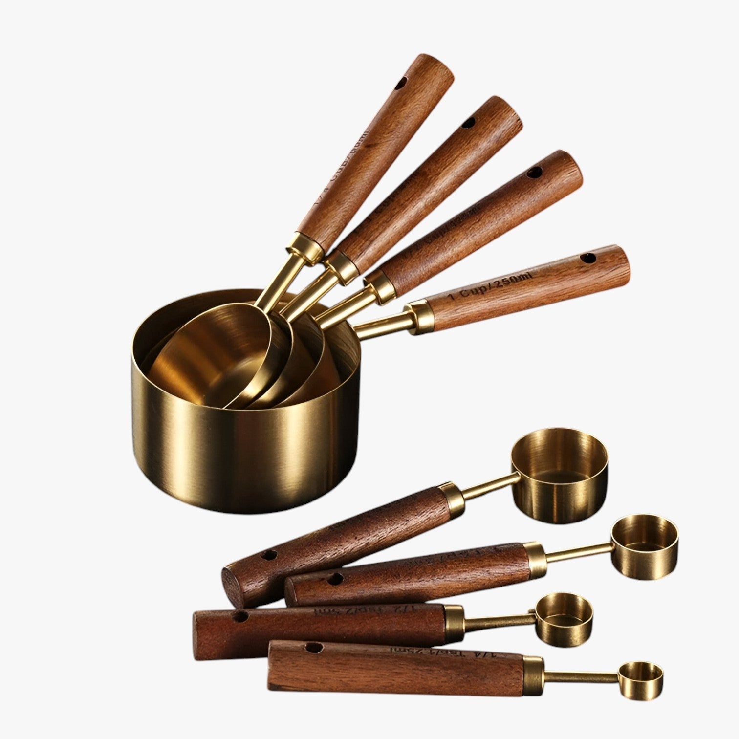 Yasmin | Rustfrit stål måleske sæt - Præcise og holdbare målinger - - house & garden - {{ product_tags }