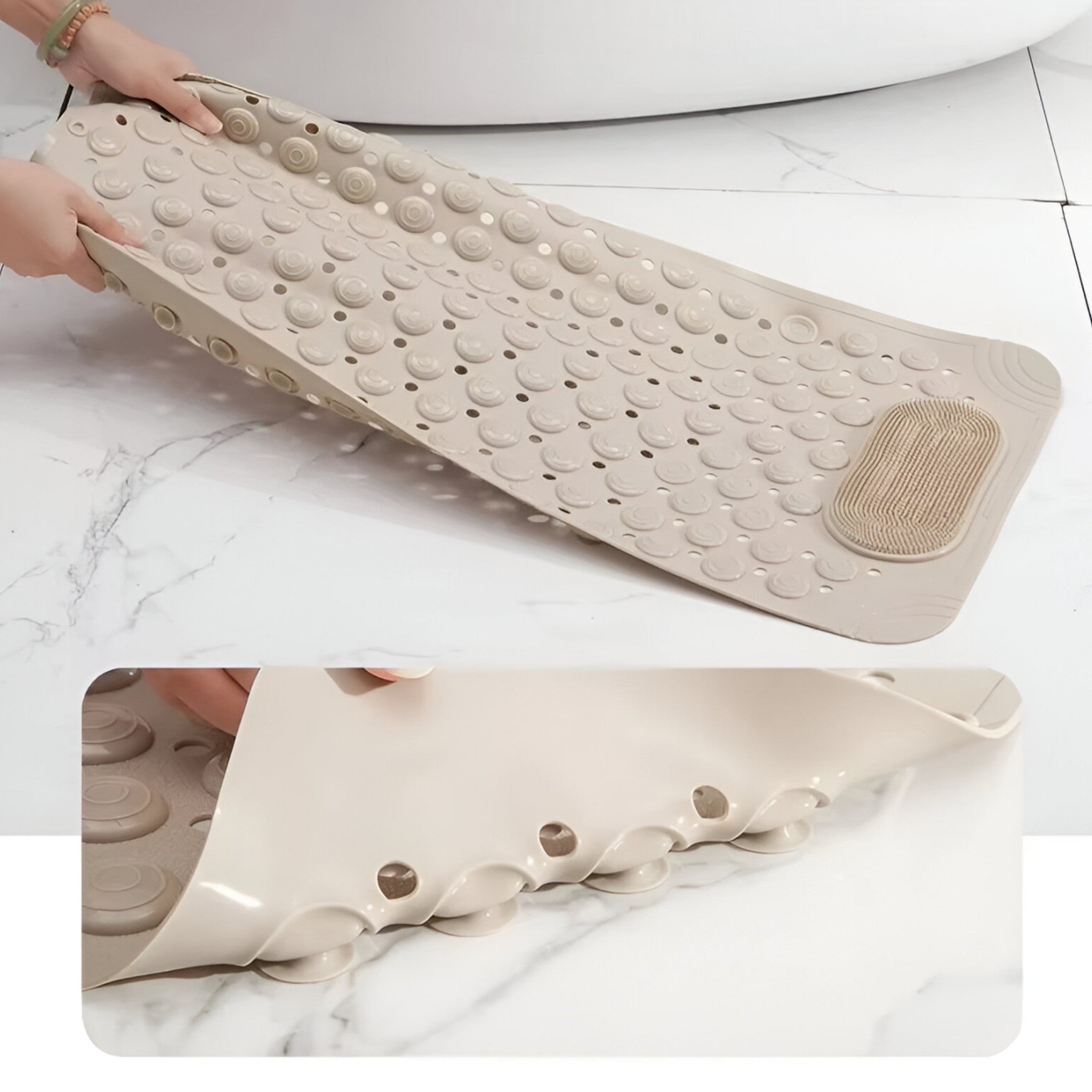 home & garden : SafeStep - Rechthoekige Badmat - Zachte en Veilige Douche-Ervaring in van Pantino