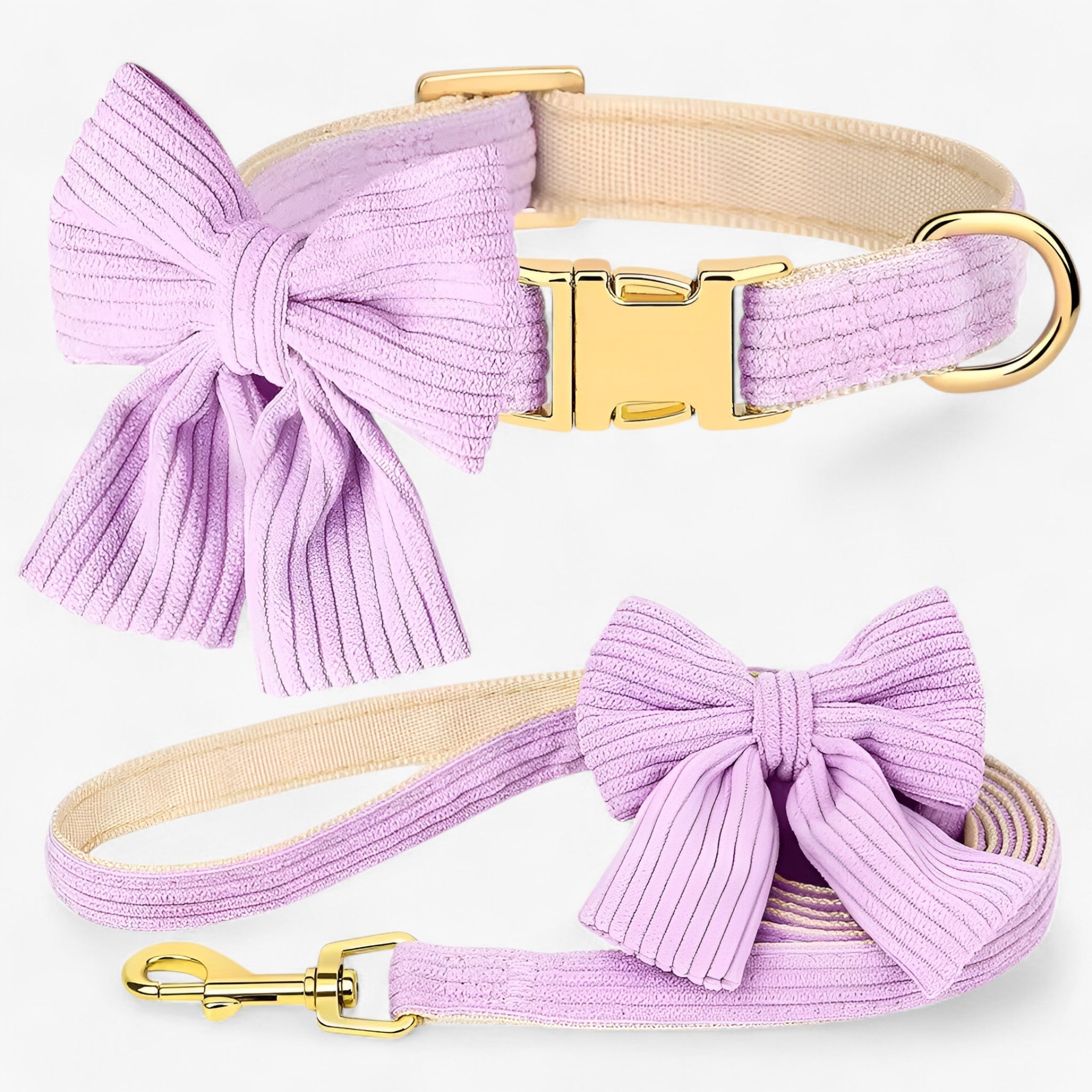 Luna | Sød Lyserød Halsbånd og Snor Sæt til Små og Mellemstore Hunde - - other - {{ product_tags }