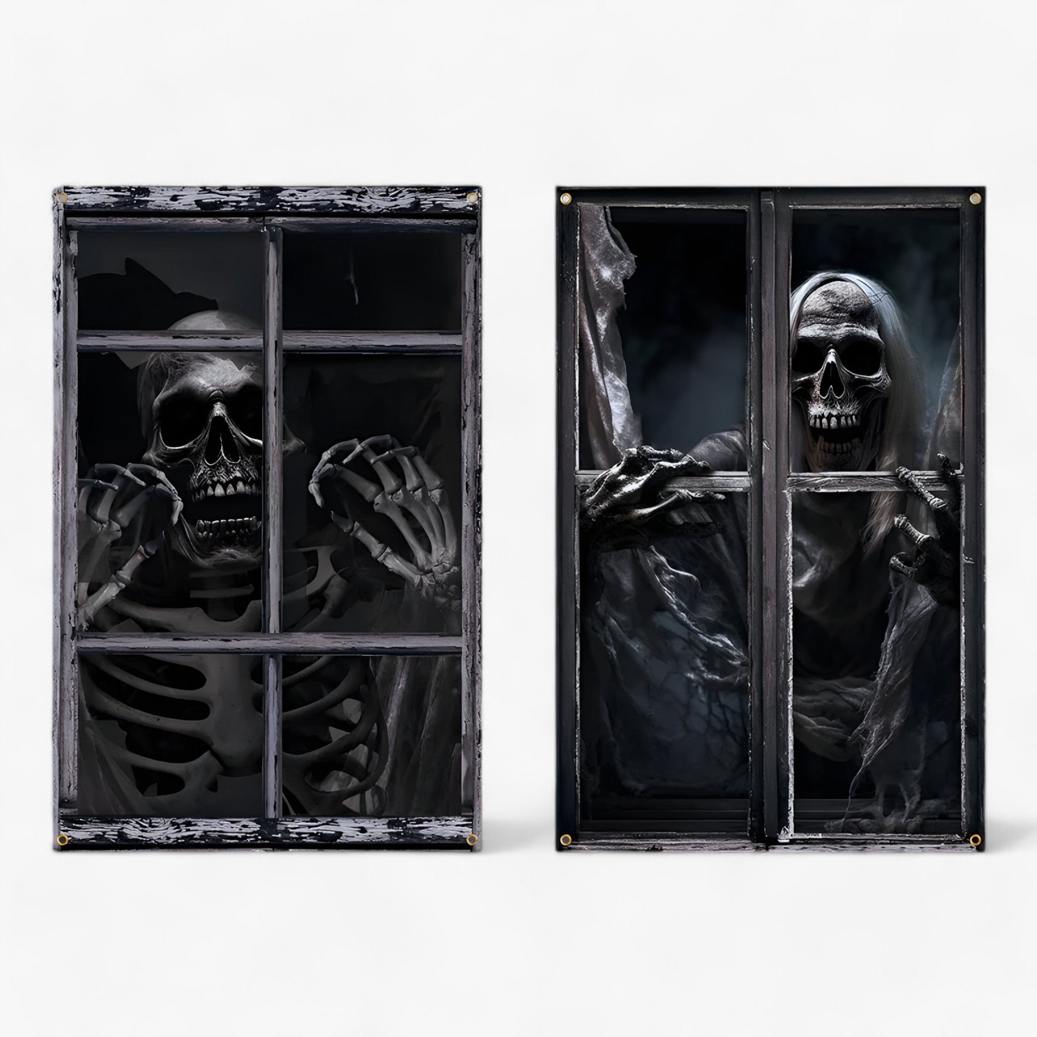 home & garden : Bloeddorstige Black-Out - Halloween Silhouet Raamgordijnen - Spooky Horror Decor in Halloween-02 van Pantino