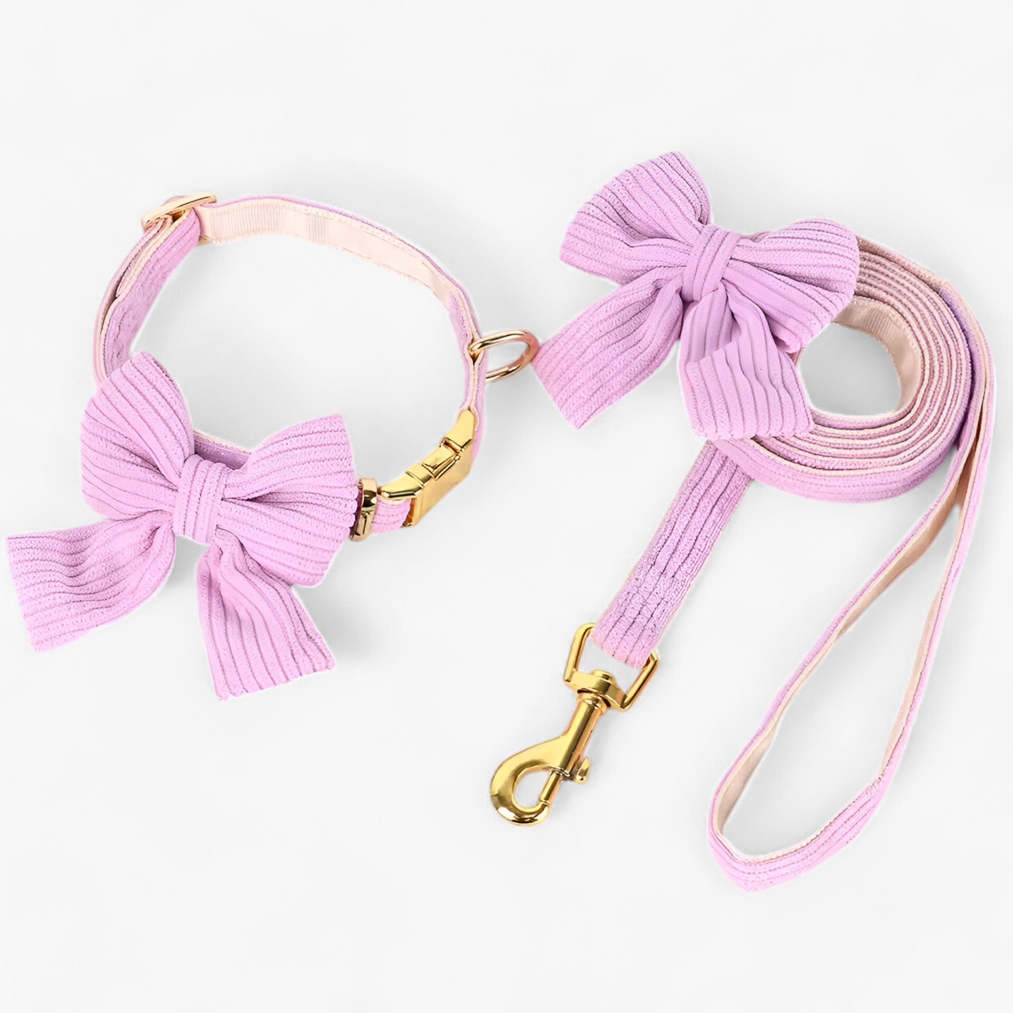 Luna | Sød Lyserød Halsbånd og Snor Sæt til Små og Mellemstore Hunde - Blå - other - {{ product_tags }