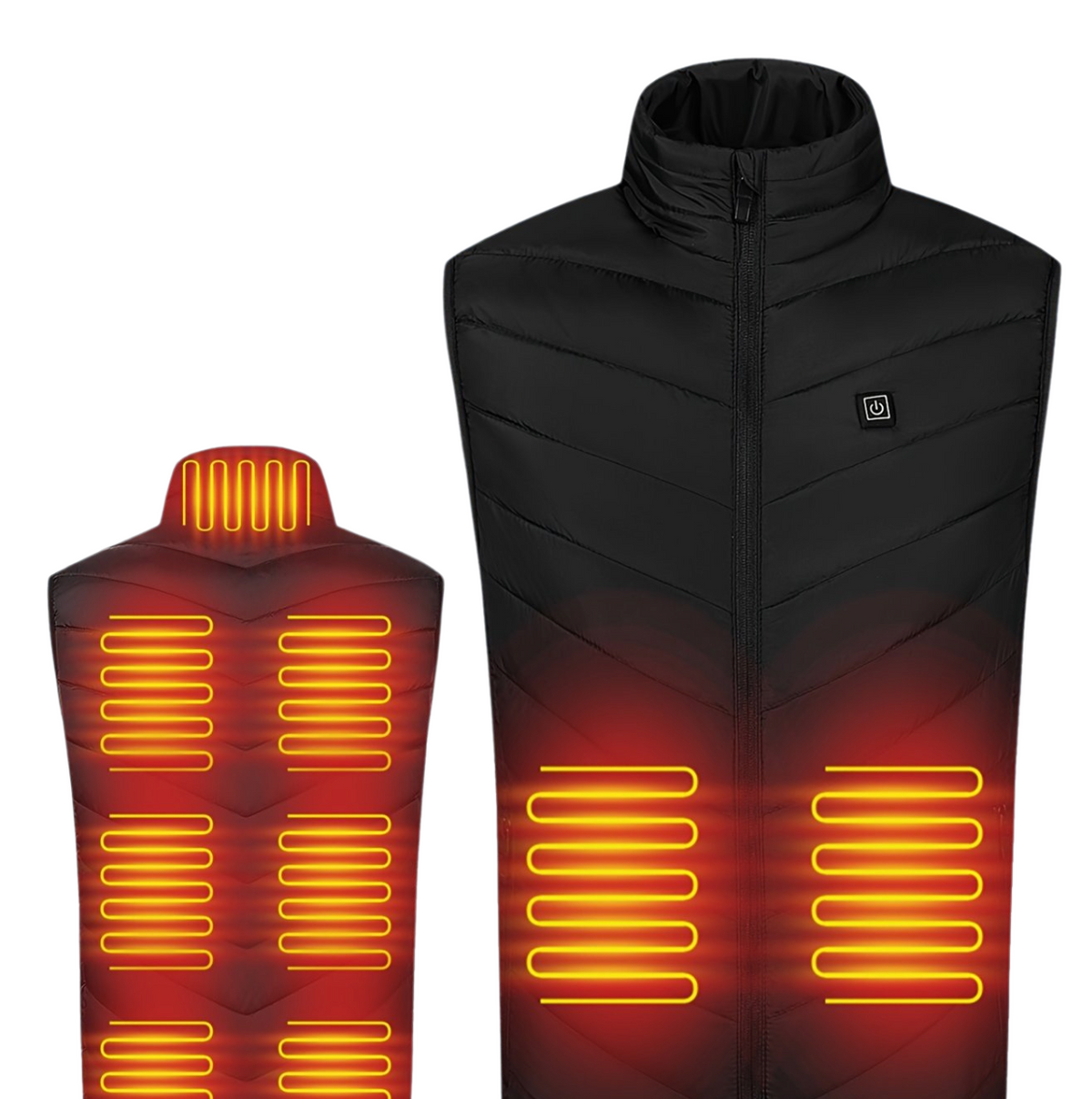 Unisex Electric Heated Vest - USB Heating, Adjustable Temperature