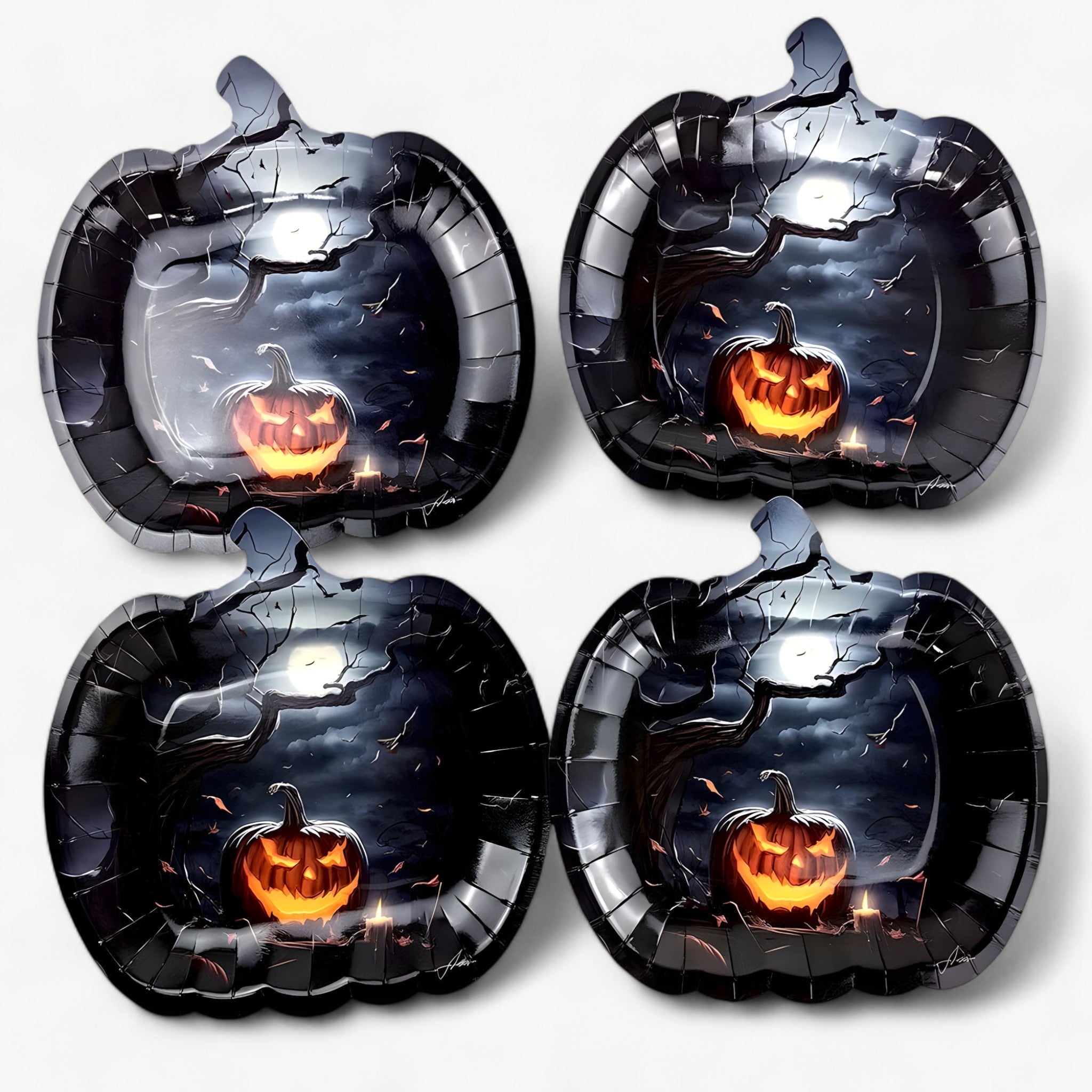home & garden : Trick or Treat Borden - Pompoen Halloween Borden - Olijf in van Pantino