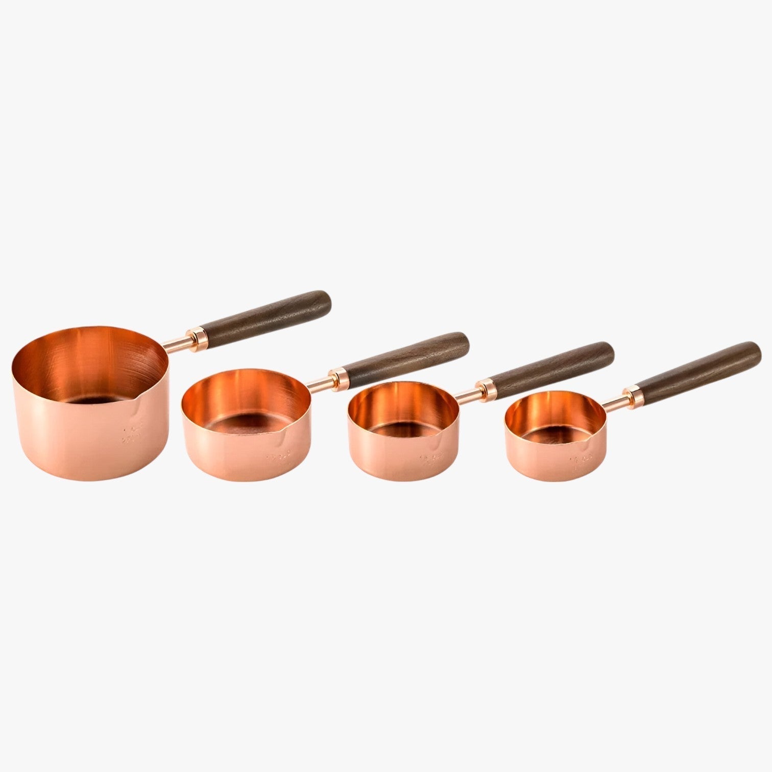 Yasmin | Rustfrit stål måleske sæt - Præcise og holdbare målinger - 4Stykker Pink Stor - house & garden - {{ product_tags }