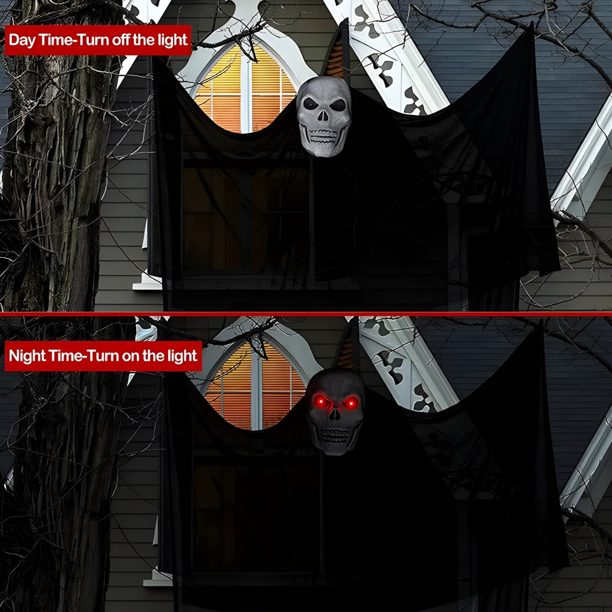 home & garden : Hangende Schedeldecoratie - Perfect voor een Griezelige Halloween-Sfeer in van Pantino