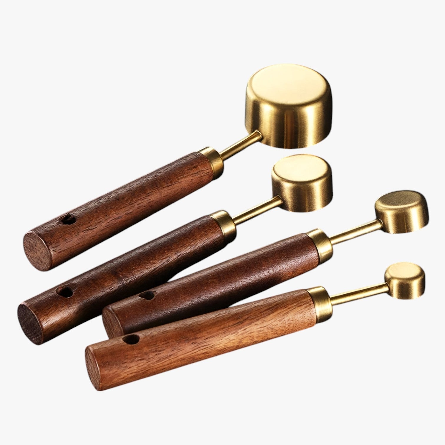 Yasmin | Rustfrit stål måleske sæt - Præcise og holdbare målinger - 4Stykker Sølv Stor - house & garden - {{ product_tags }
