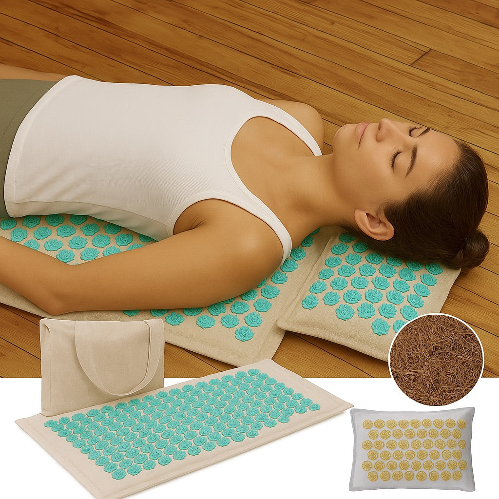 Acupressure Mat & Pillow Set - 5500 Pressure Points