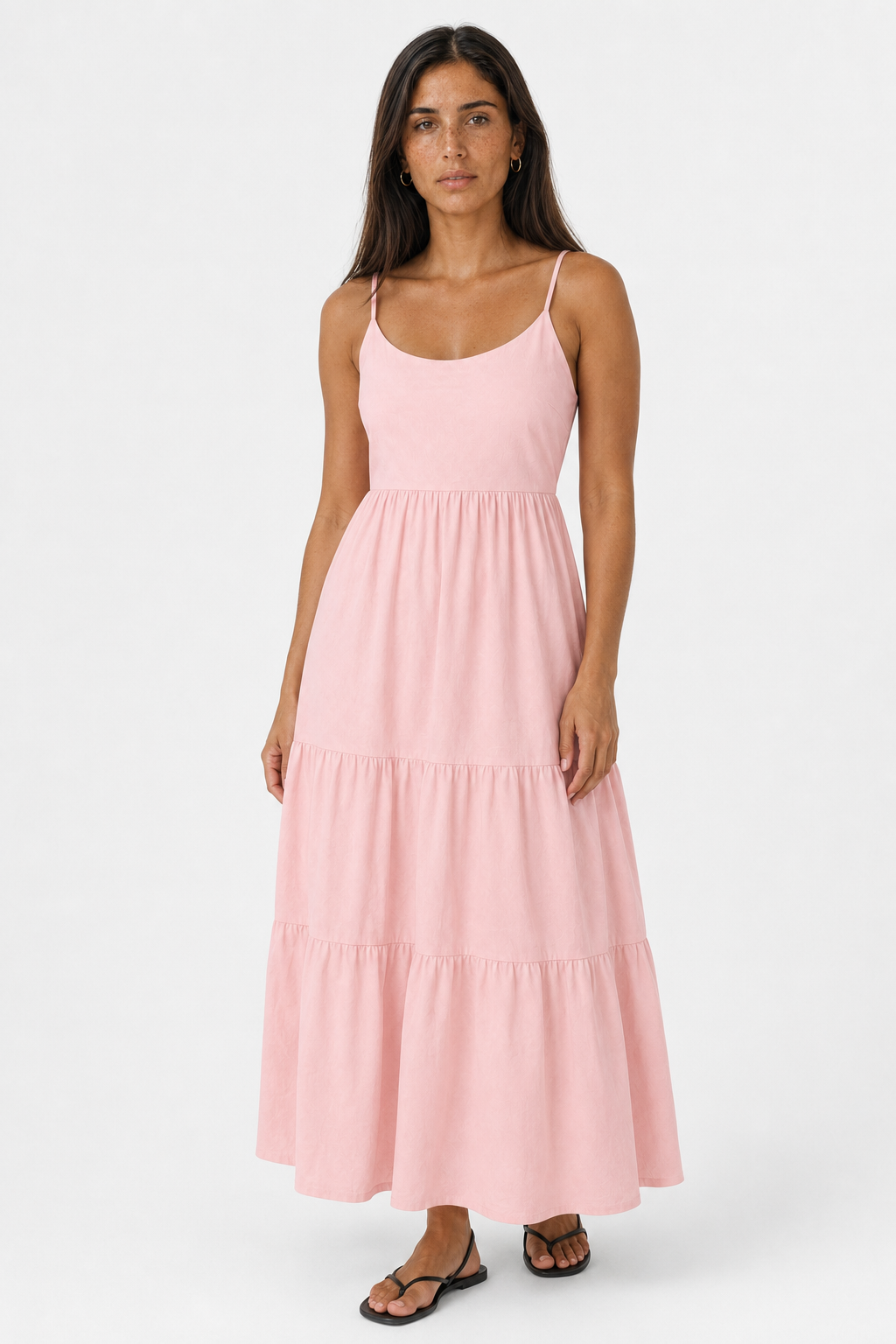 Tiered Spaghetti Strap Maxi Sundress