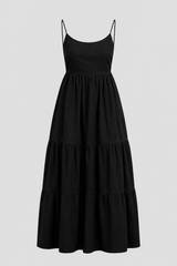 Tiered Spaghetti Strap Maxi Sundress