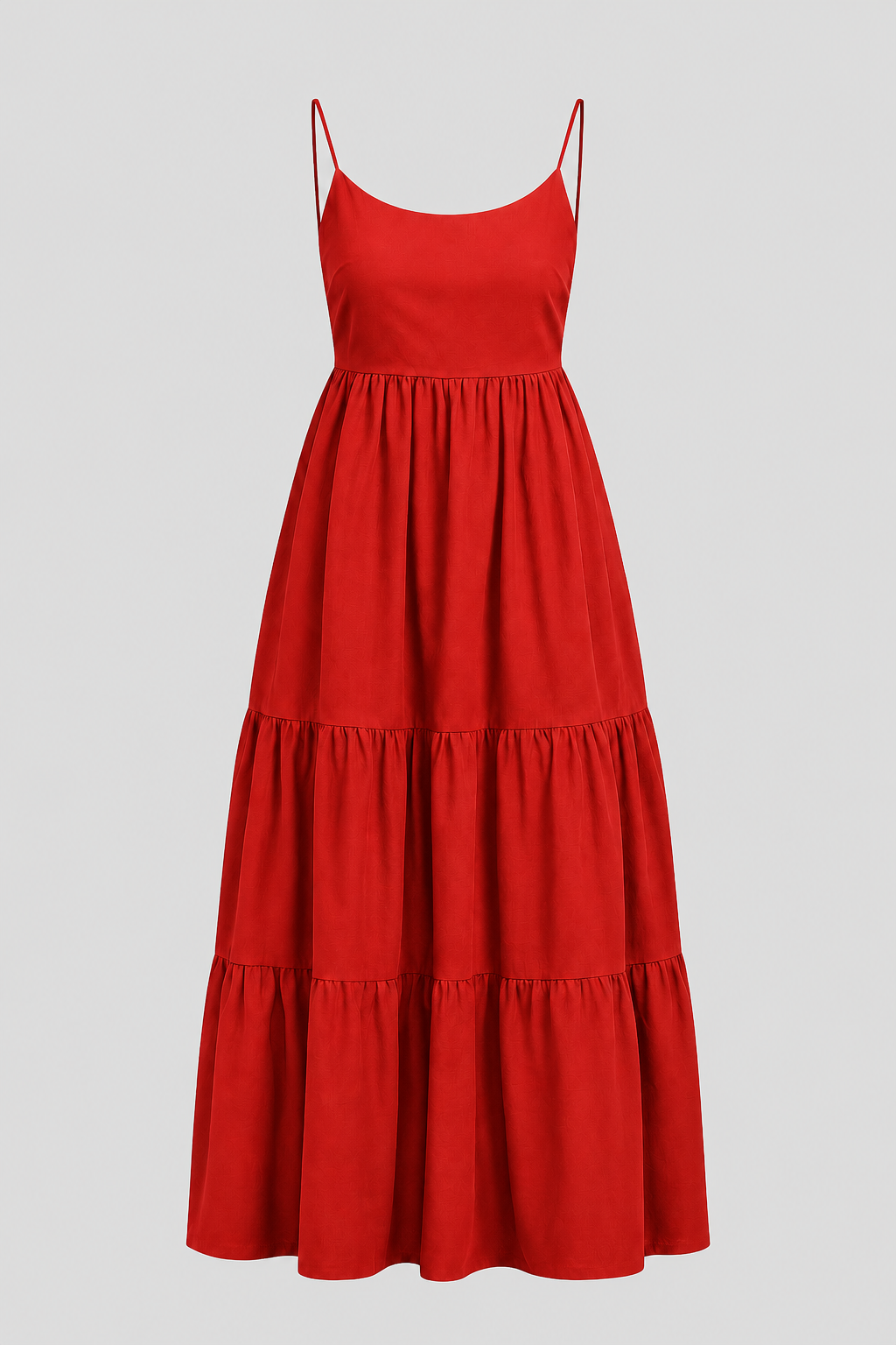 Tiered Spaghetti Strap Maxi Sundress