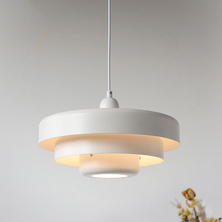 Three-Tier Bauhaus Pendant Lamp - Nordic Metal Fixture
