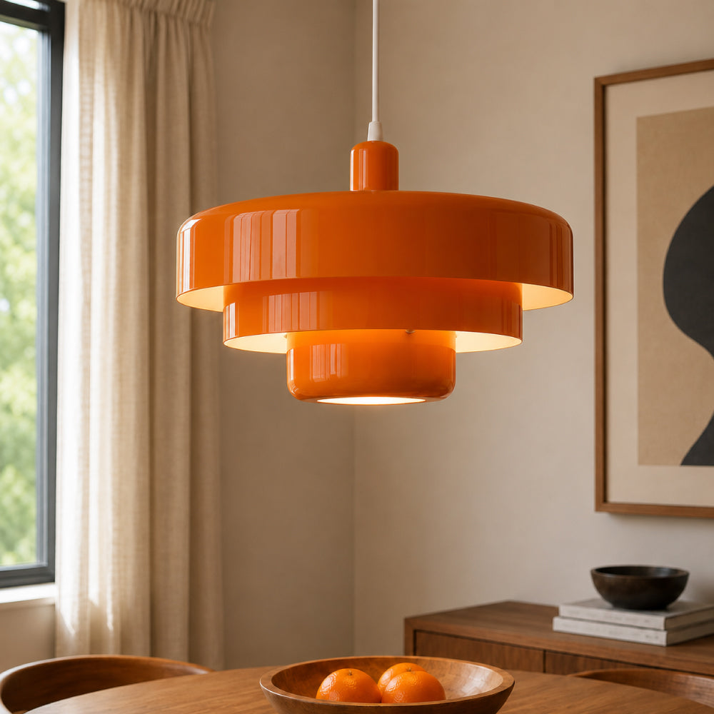 Three-Tier Bauhaus Pendant Lamp - Nordic Metal Fixture