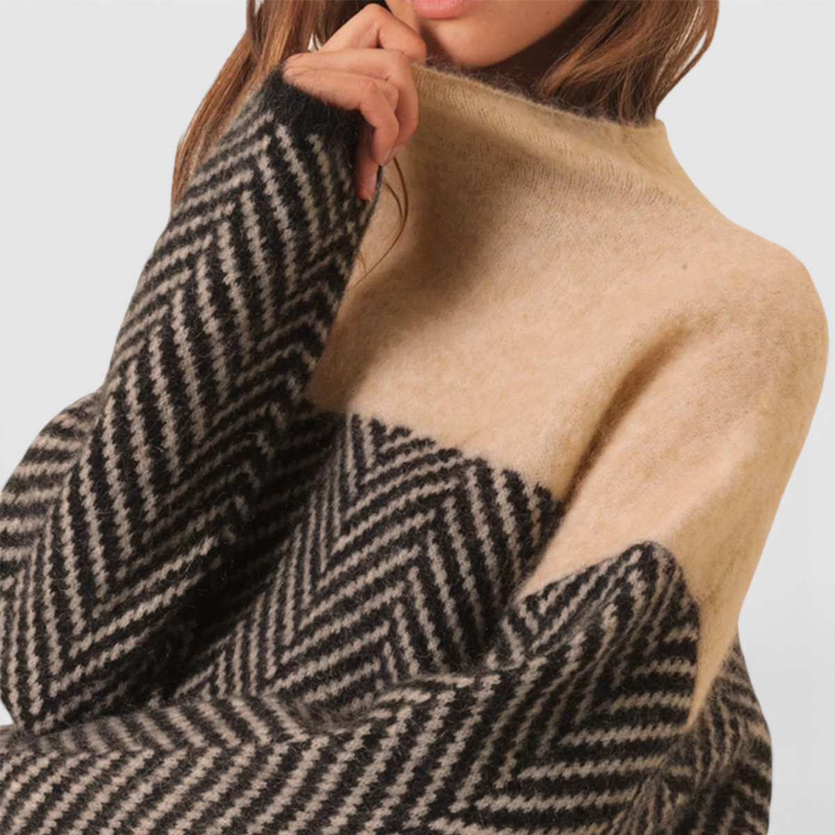 Women's Cashmere Turtleneck Sweater - Soft Knit Pullover