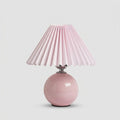 Vintage Heritage Table Lamp - Pleated Shade Nightstand Light
