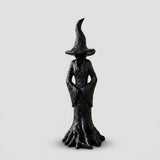 Witch Garden Statue - Handmade Resin Guardian Figure