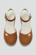 Women's Closed-Toe Espadrille Sandals with Heel Strap