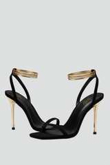 Women's Sandals with Heel and Ankle Strap