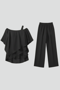 Kvinders off-shoulder jumpsuit med elastisk talje