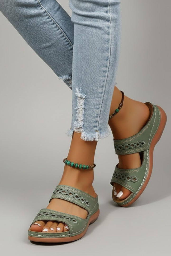 Women's Slide Sandals – Open-Toe Summer Slip-On Shoes