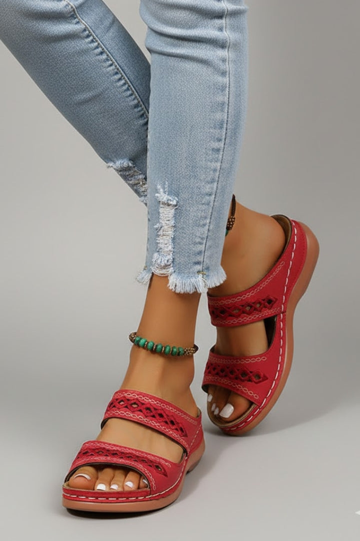 Women's Slide Sandals – Open-Toe Summer Slip-On Shoes
