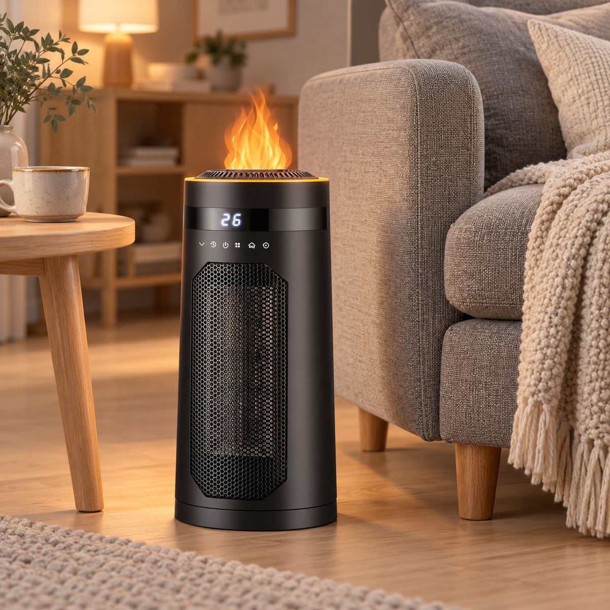 FlameHeat Ceramic Space Heater 1500W