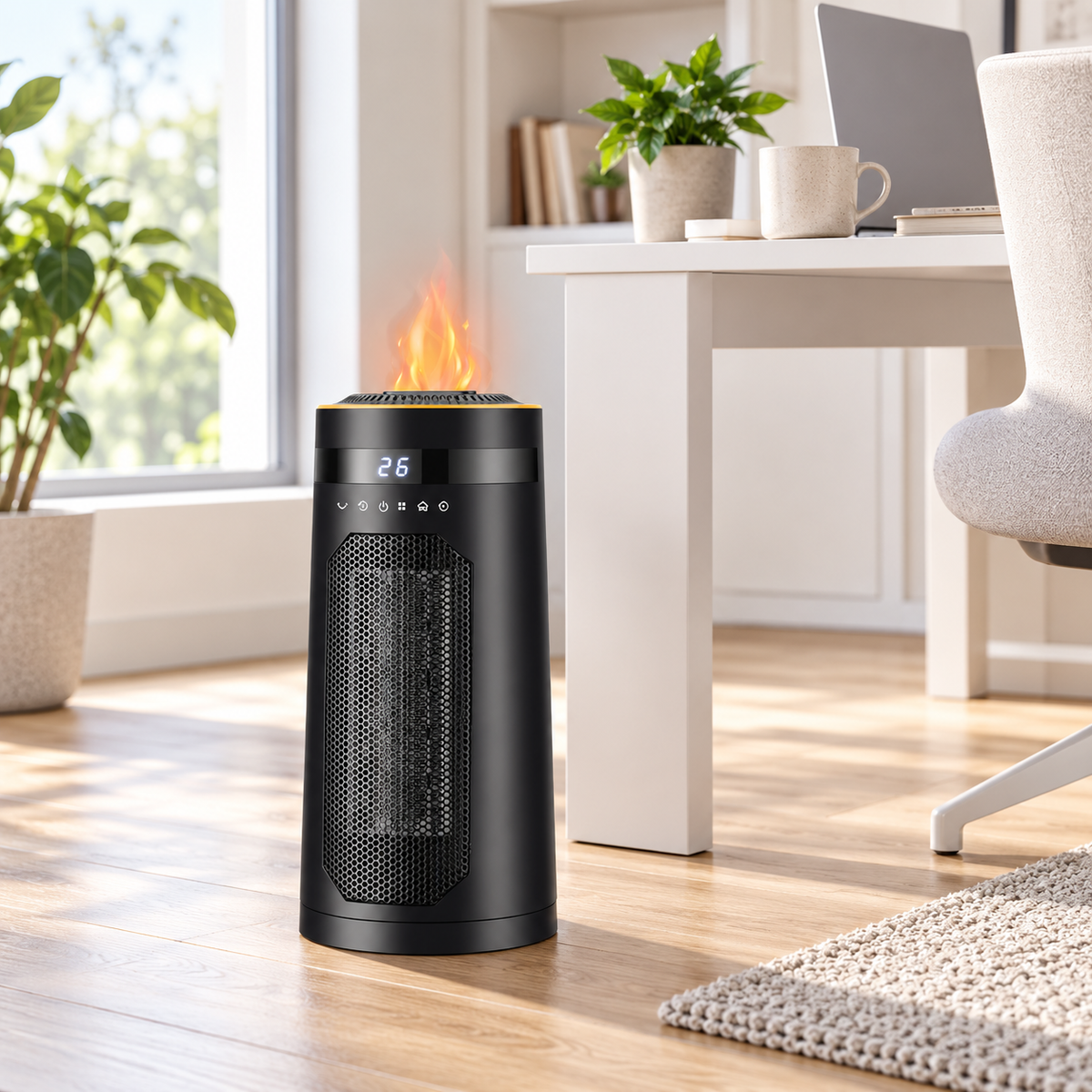 FlameHeat Ceramic Space Heater 1500W
