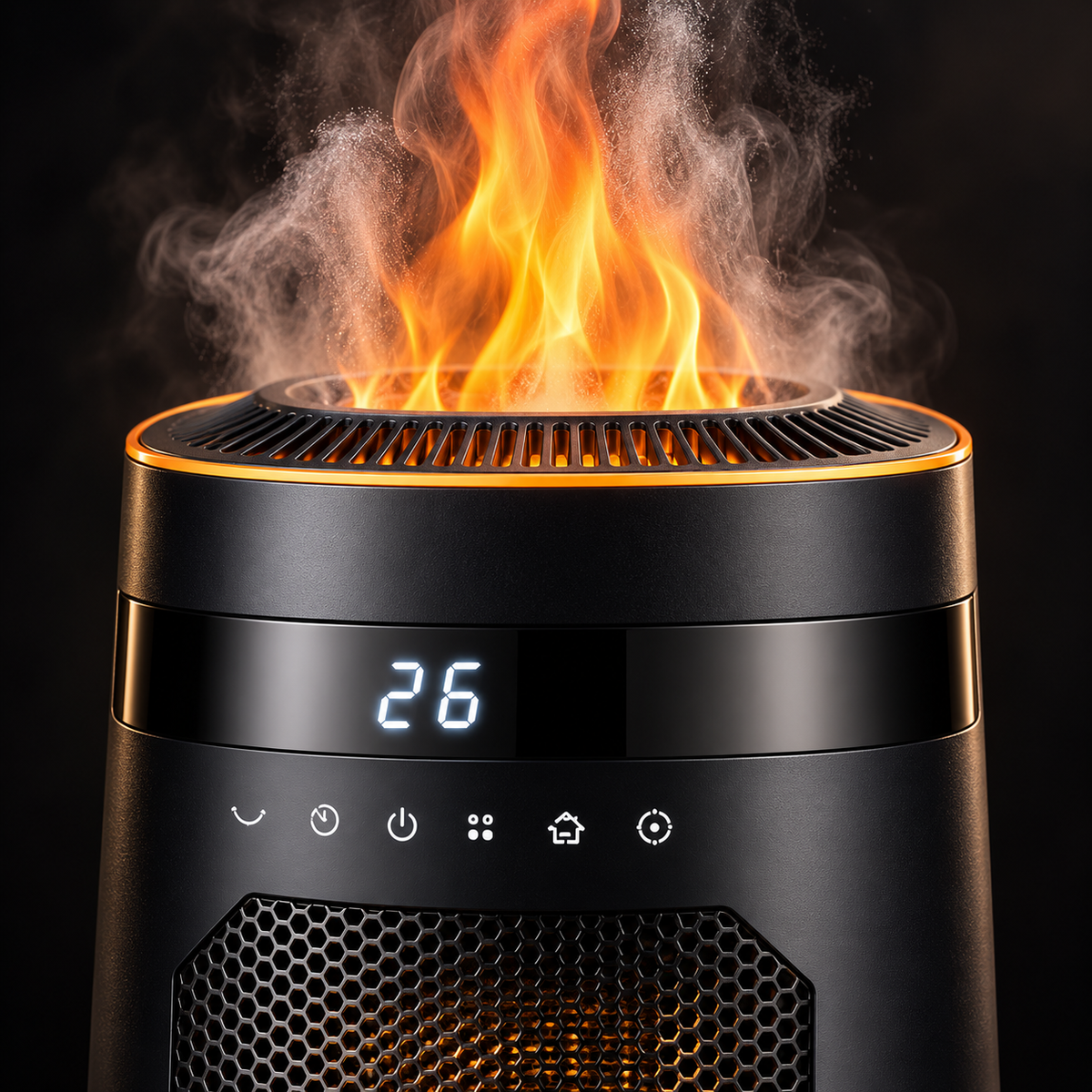 FlameHeat Ceramic Space Heater 1500W