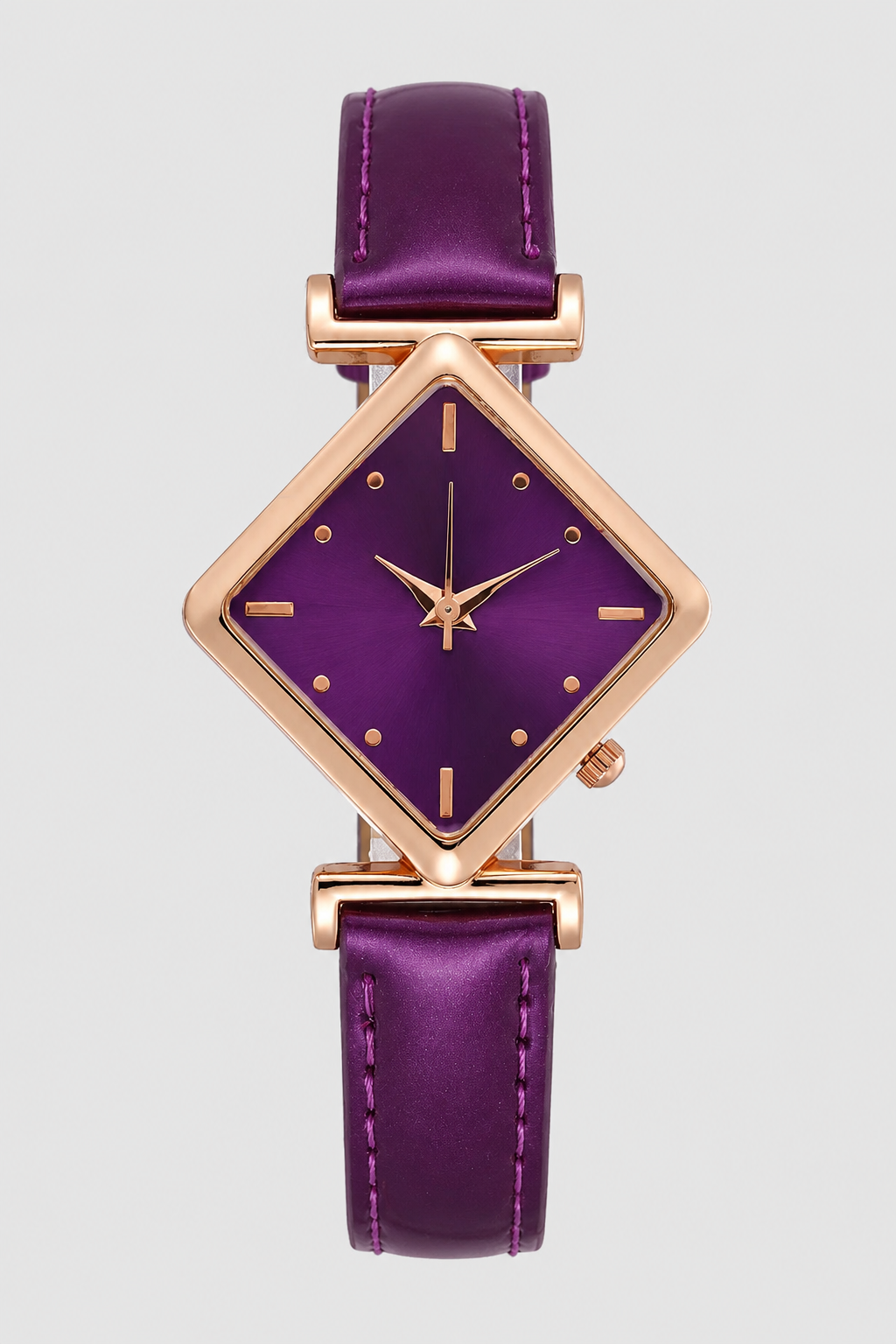 Elegant Geometric Diamond Women's Watch