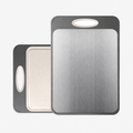 Double-Sided Non-Porous Cutting Board with Non-Slip Silicone Edges