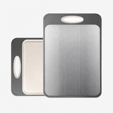 Double-Sided Non-Porous Cutting Board with Non-Slip Silicone Edges