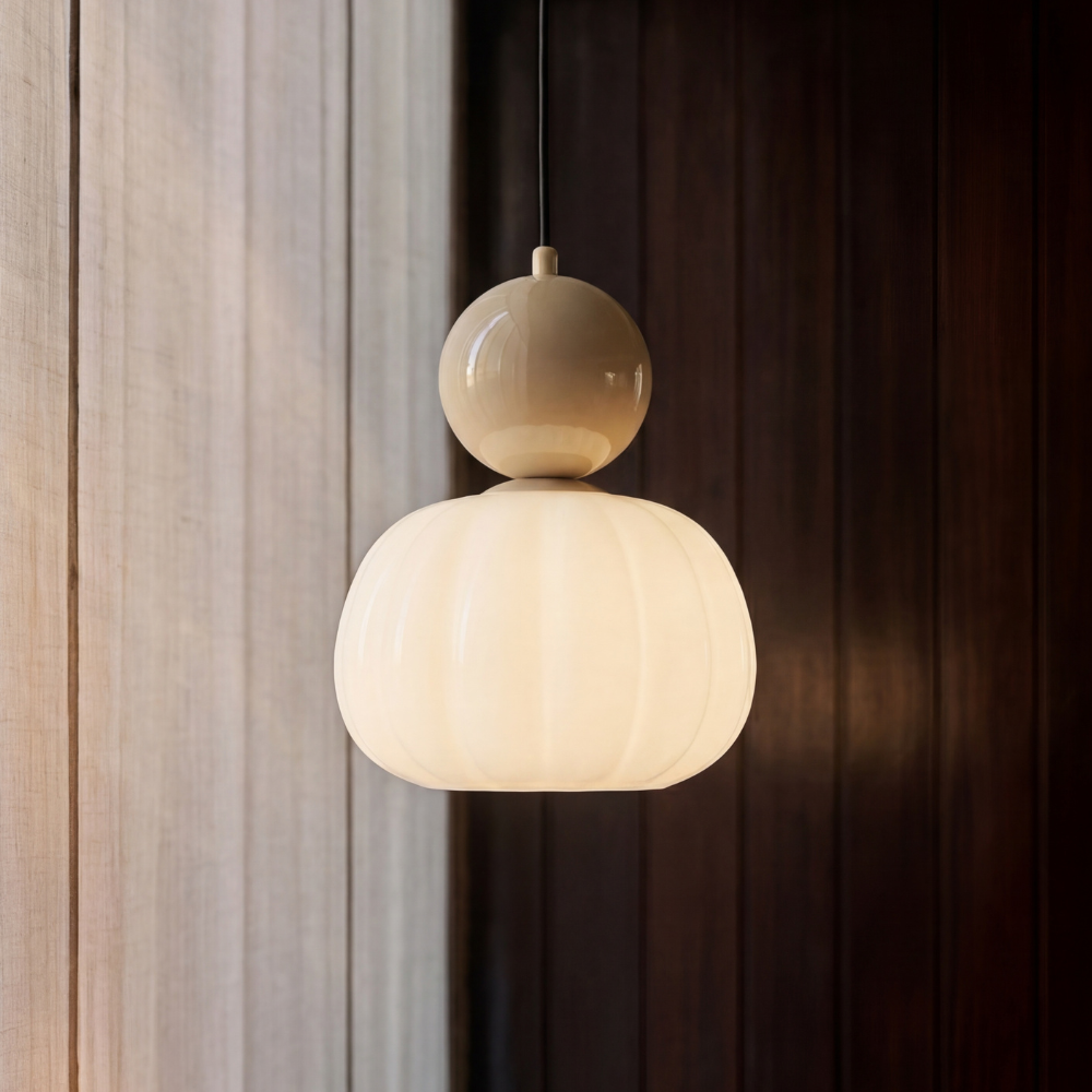 Art Deco Pendant Light - Iron & Acrylic, 1 or 3 Lights